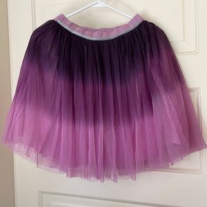 Garnet Hill Kids Purple Ombre Tulle Skirt, Size XL